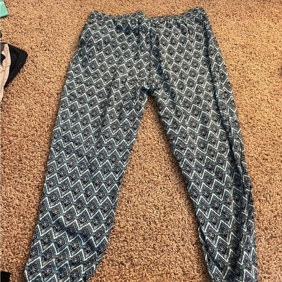 Geometric blue aztec lightweight joggers - Picture 3 of 4